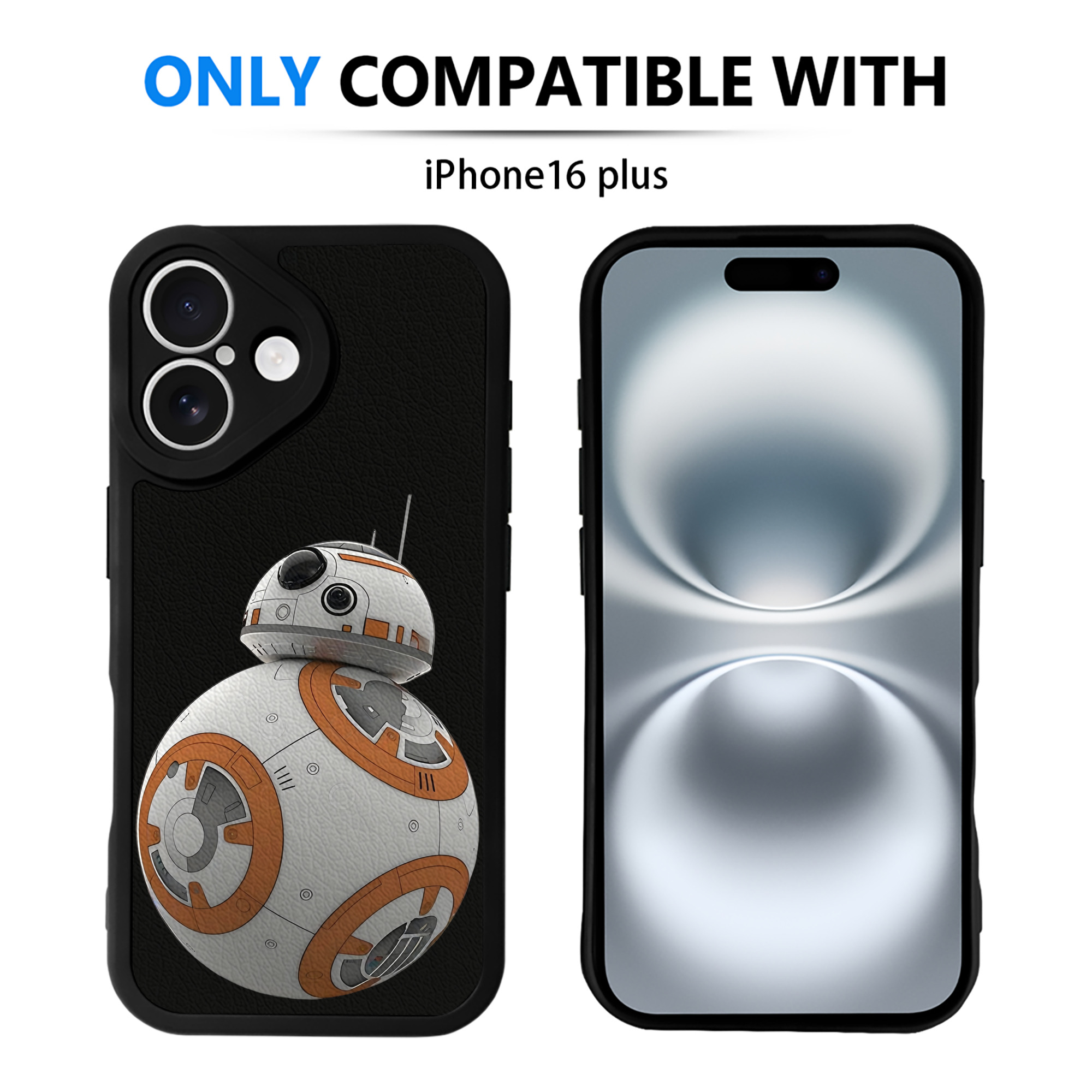 （画像用） スター・ウォーズ Star Wars 【iPhone 16シリーズ対応】シリコンスマホケース（レザー調） 材質：シリコン